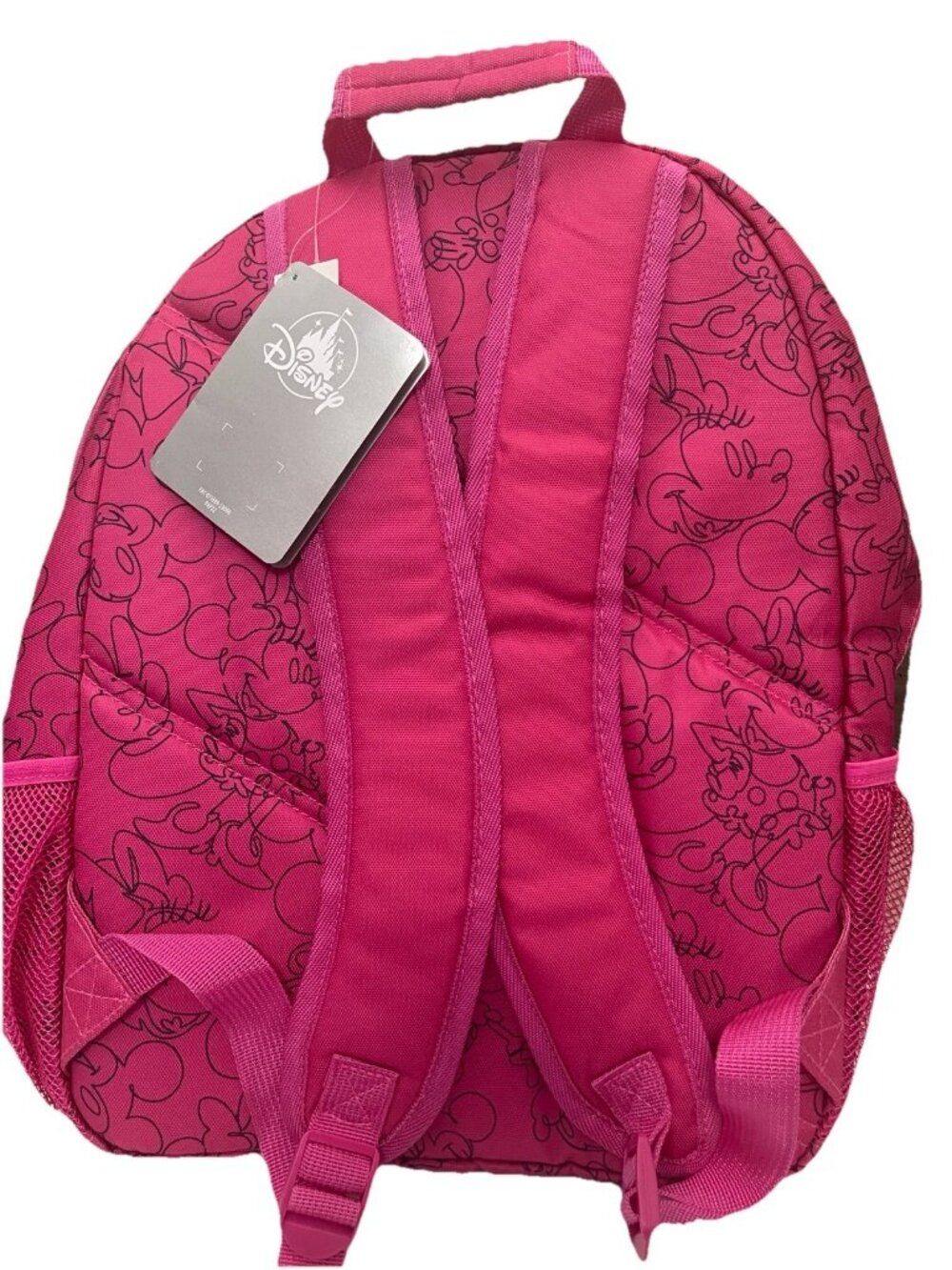 Kids Children Backpack Book Bag Disney Minnie Mouse Hot Pink - Picture 3 of 7